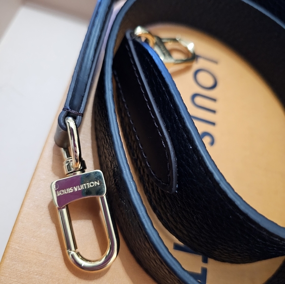 NEW LOUIS VUITTON Damier Ebene Taurillon Jersey strap - Picture 5 of 7